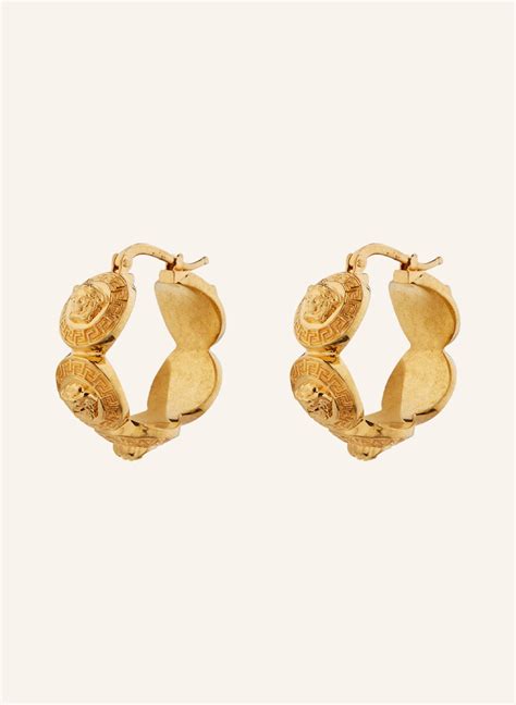 VERSACE Creole earrings in gold 